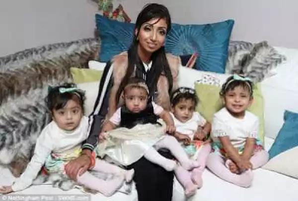 After 17 miscarriages, woman welcomes four babies within nine months (photos)
